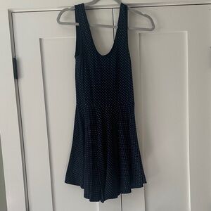 Elegant Black Polka Dot Dress